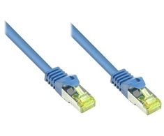 „Good Connections“ RJ45 komutacinis kabelis su Cat.7 žaliu kabeliu ir apsauga nuo įspraudimo (RNS®), S / FTP, PiMF, be halogenų, 600MHz, OFC, Mėlyna, 1,5 m, „Good Connections®“ (8070R-015B)