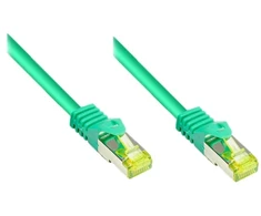 Alcasa Geros jungtys 1,5 m RNS Patchkabel su Cat.7 Rohkabel S/FTP PiMF žalias