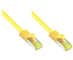 Alcasa Good Connections 1,5m RNS Patchkabel mit Cat.7 Rohkabel S/FTP PiMF gelb