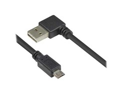 Kabelis USB Alcasa Good Connections EASY A kątowy - Micro B USB2.0 0,5 m (2510-EUM005W)