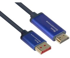 AV adapteris Alcasa Alcasa 4860-SF050B Kabelio adapteris 5m DisplayPort HDMI Mėlynas