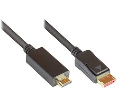 Adapteris AV Alcasa Alcasa DP14-HDMI5 adapter kablowy 5 m DisplayPort HDMI Juodas
