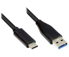 GoodConnections USB kabelis Alcasa USB-A - USB-C 0,5 m juodas (GC-M0126)