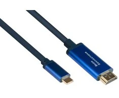 Alcasa Geros jungtys Geros jungtys Adapterkabel Smartflex USB-C zu HDMI 2.0b 4K UHD 60Hz 2m blau