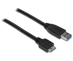 Kabelis USB Alcasa USB-A - micro-B 3 m Juodas (2710-MB03)