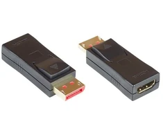 Adapteris AV Alcasa Alcasa HDMI-DP14G lyties keitiklis / Displayport kabeliai Juodas