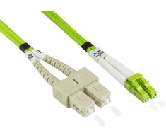 Alcasa LW-802LS5 InfiniBand / šviesolaidinis kabelis 2 m 2x LC 2x SC žalias