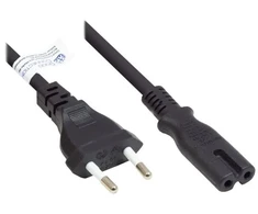 Good Connections maitinimo laidas Euro į C7/Euro lizdą, juoda 1,5 m (P0370-S015)