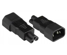 Adapteris AV Alcasa Alcasa PA-1405S maitinimo kištukų adapteris C14 C5 Juodas