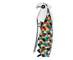 Alessi PARROT Korkociąg do butelių su aliuminio, kolorowa papuga