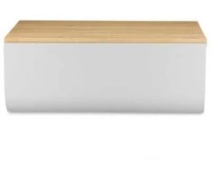 Duoninė Alessi BG03 WG Mattina, plieno, bambuko medienos, šiltai pilka