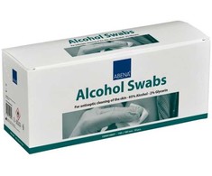 Alkoholio servetėlė, ABENA, 20x15 cm, 70 % etanolio, 2 % glicerino