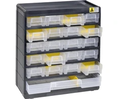 AllIT Pojemnik magazynowy VarioPlus Basic 32 (B x H x T) 300 x 335 x 135 mm Juodas, Geltonas 1 vnt. (458090)