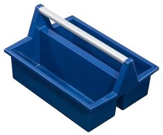 allit Nešiojama dėžė McPlus Carry P 40, PP, mėlyna, ergonomiška aliumininė rankena. 2 dideli skyriai, - 1 vnt. (457280)