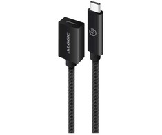 Kabelis USB Alogic USB 3.2 Przedłużający Typ C -C M/F 0,5 m Juodas (MU31CC-EXT-050BLK)