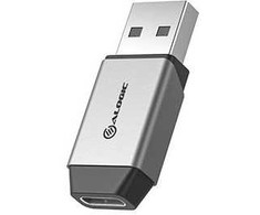 Adapteris USB Alogic ULACMN-SGR USB-A - USB-C Sidabrinė (ULACMN-SGR)