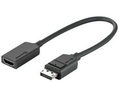 Adapteris AV Alogic ALOGIC EL2DPHD-ADP adapter kablowy 0,2 m DisplayPort HDMI Juodas