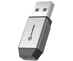 Adapteris USB Alogic ULACMN-SGR USB-A - USB-C Sidabrinė (ULACMN-SGR)