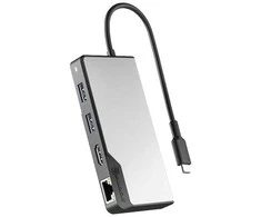 ALOGIC USB-C Fusion Alpha V2 5-in-1 Hub - Space pilka