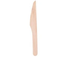 Alpina - Vienkartiniai mediniai peiliai 16 cm 50 vnt