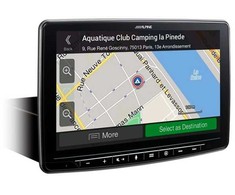 Alpine automobilio radijas ALPINE MULTIMEDIJOS KONSOLĖ SU NAVIGACIJA, 1 DIN 9 '' APPLE CarPlay/Android Auto, kemperiams/sunkvežimiams