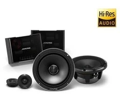 Alpine status HDZ-65CS 6,5" 2 juostų kompaktinių garsiakalbių komplektas plonas