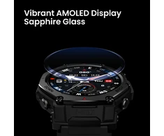 Išmanusis laikrodis Amazfit T-rex 3 Pro, 3,35 cm (1,32"), AMOLED, lietimui jautrus ekranas, 16 GB, GPS (palydovinis), 46,8 g