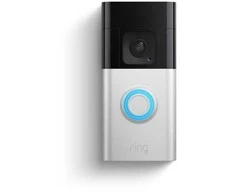 Išmanusis durų skambutis Amazon Ring Video Doorbell 3 Plus, Sidabrinis/Juodas