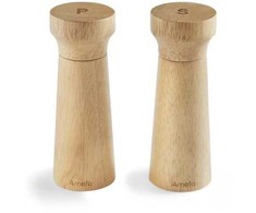Prieskonių malūnėlis Amefa Młynki do soli lub pieprzu, 2 vnt., 15 cm, drewniane