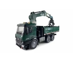 Amewi AMEWI Mercedes-Benz Arocs Licens Crane Truck w. Tipper RTR žalias