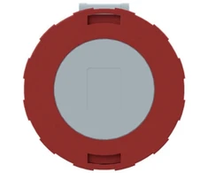Amphenol CEE ilgintuvas 5 kontaktų 63A 415V IP67 6H