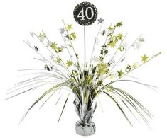 Amscan Bordpynt 40 år Sparkling