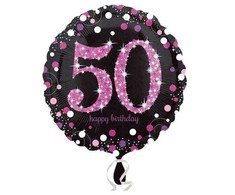 Amscan Folie ballon 50 år Rožinė Sparkling