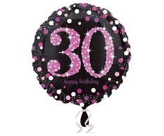 Amscan Folieballon 30 år Rožinė Sparkling