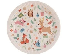 Riethmuller Europe Winter Woodland paptallerkner 23 cm