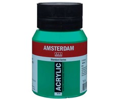 Akrilinė dažai - Tamsiai žalias - 619 - Amsterdam - 500ml puodas