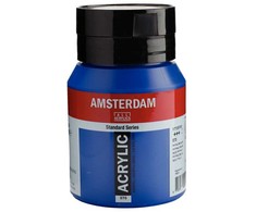 Amsterdam Akrilinė dažai - Amsterdanas - PHTHALO MĖLYNA - 500ml - Atsparumas šviesai - Ilgaamžis