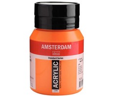 Akrilinė dažai - Amsterdam - ORANŽINIS AZO - 500ml - Atsparumas šviesai - Ilgaamžis