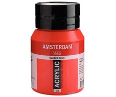 Akrilinė dažai - ROYAL TALENS - AMSTERDAM - Karmininė raudona - 500ml - Mišinys