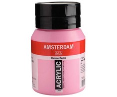 Akrilinė dažai - KVINAKRIDONAS - Amsterdam - 500ml - ŠVIESIAI ROŽINĖ - Atsparumas šviesai