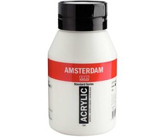 Artequipment TALENS AMSTERDAM COLOUR ACRYLIC 1000ml TITANIUM Baltas uniw