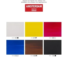 Artequipment TALENS AMSTERDAM Rinkinys 6X20ML PRIMARY COLORS uniw