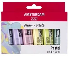 „Amsterdam Standard Series“ akrilinių dažų pastelinių dažų rinkinys | 6 vnt.