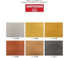 Artequipment Amsterdam Standard Series acrylic paint metallic set | 6 x