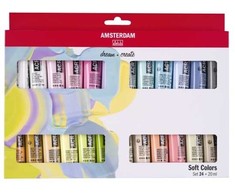 Artequipment Amsterdam Standard Series acrylic paint soft colors set | 24 x