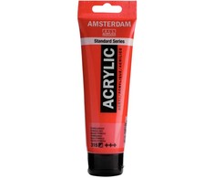 Amsterdam akriliniai dažai, 120ml, pirolo raudonumo 315