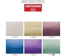 Akrilinės dažai - Talens - AMSTERDAM - Perlinių spalvų - 20ml - Blizgus