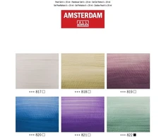 Akrilinės dažai - Talens - AMSTERDAM - Perlinių spalvų - 20ml - Blizgus