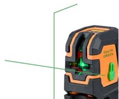 Kryžminis lazerinis nivelyras Geo-Fennel Geo1X-Žalias