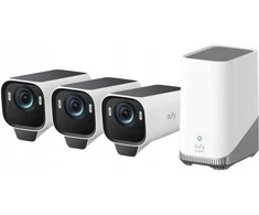 Anker Eufy eufyCam S3 Pro 3-Cam Kit Juodas+Baltas